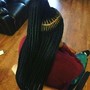 Small/medium box braids middle bag