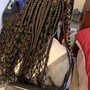 Large knotless braids