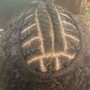 6 Cornrows - hair added