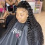 Feed-in Braids W/ extensions in the back