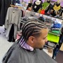 Mens box braids (half head)