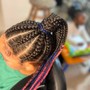 Large knotless braids