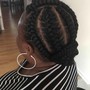 Two Strand Flat Twist Updo