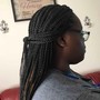 Medium Cornrow Ponytail