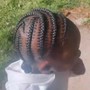 Men singles Braids/twist