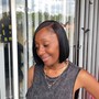 Weave ponytail (relaxed hair)