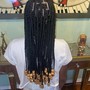 medium mid back knotless Braids