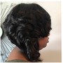 Updo with weave