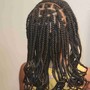 Include hair on feed in/knotless braids