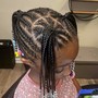 Kid's Braids with Weave