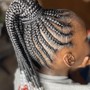 Kid's Braids W/Weave Extensions