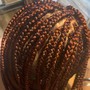 Medium to large Box Braids