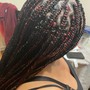 Colored human hair Knotless boho bob