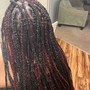 Colored human hair Knotless boho bob