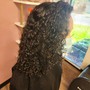 Braid down (natural hair cornrows) wash blow out included