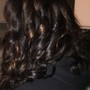 wig/weave styling:  Wand, Barrel Curls, Pin Curls and Crimps