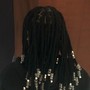 Butterfly locs, soft locs (shoulder length)