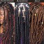 Bohemian Braids box braids bob