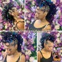 Bridal loc updo style