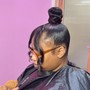 Silk Press & Ponytail with Extension