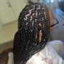 Natural hair boho braids