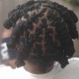 2) Loc Maintenance, Basic Loc Style, Loc Re-twist, No Wash