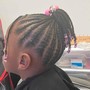 Cornrow Braided Ponytail