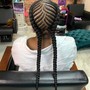 Weave/ Wig foundation braid down