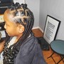 2 feed-in cornrows