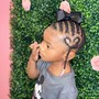 Braids w/ Natural Hair + Beads (Kids: Ages 5-13)