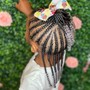 Braids w/ Natural Hair + Beads (Kids: Ages 5-13)