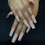 Hand painted French tips