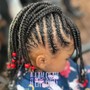 Kid's natural hair braided updo