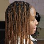 Kalekalon braid hair added to crochet