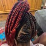 French braids with weave