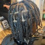 Medium-large Knotless Box Braids