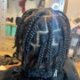 Medium-large Knotless Box Braids