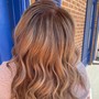 All over Color/Root touch up , Cut , Blow dry