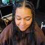 Natural hair two strand twist