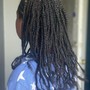 Box Braids Over Locs