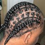 Half Feed In Braids, Half Sew In