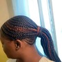 Short knotless with beads