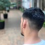 Blow out tapered fade