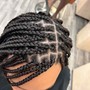 Smedium knotless Box braid