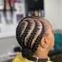 Simple men or female braids no hair added