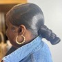 Sleek Ponytail Wand Curls/crimps