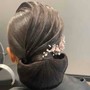 Updo( relaxed hair)