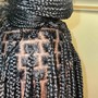 Extra small  knotless/ box Braids