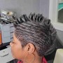 Shampoo and Style on relaxed hair