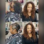 Kinky twists braids for undercuts